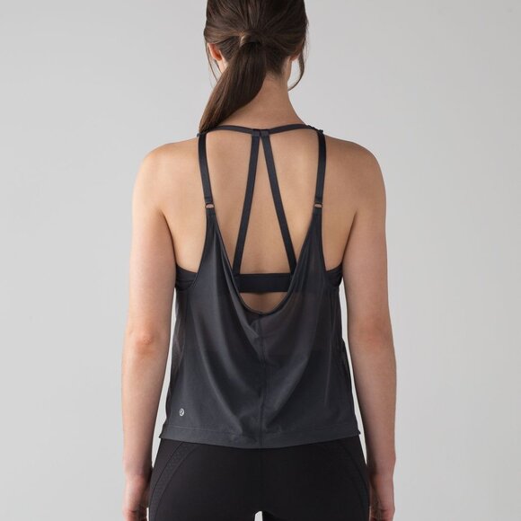 lululemon athletica Tops - Lululemon Revitalize Tank Size 6 (XS) Blue Tied